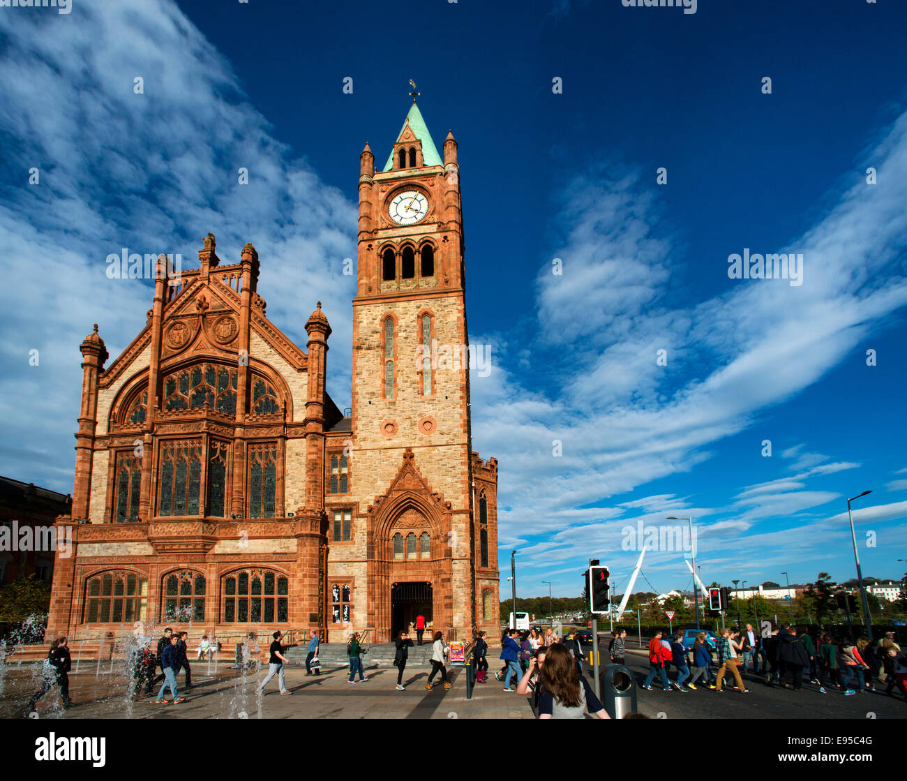 The Guildhall Derry, Londonderry, Northern Ireland Stock Photo