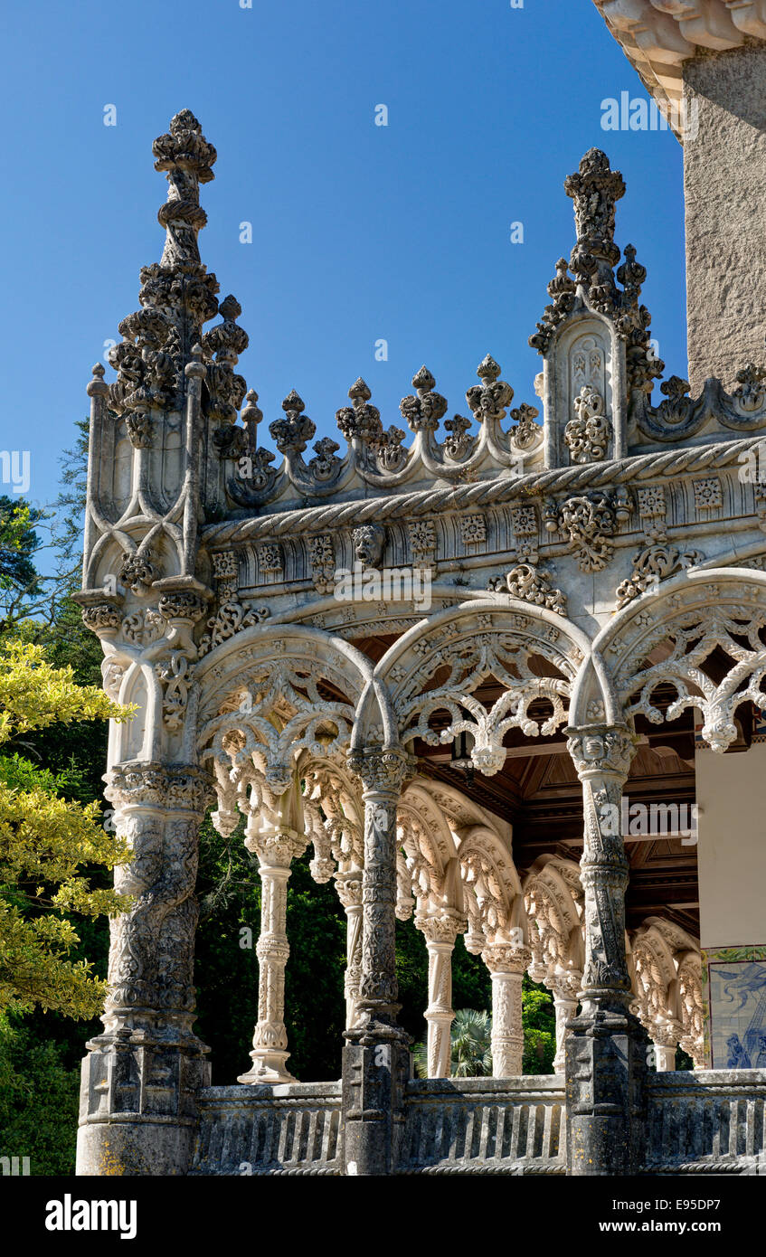 Portugal, The Beira Litoral, Central Portugal, Busaco, the Palácio Hotel do Buçaco Stock Photo