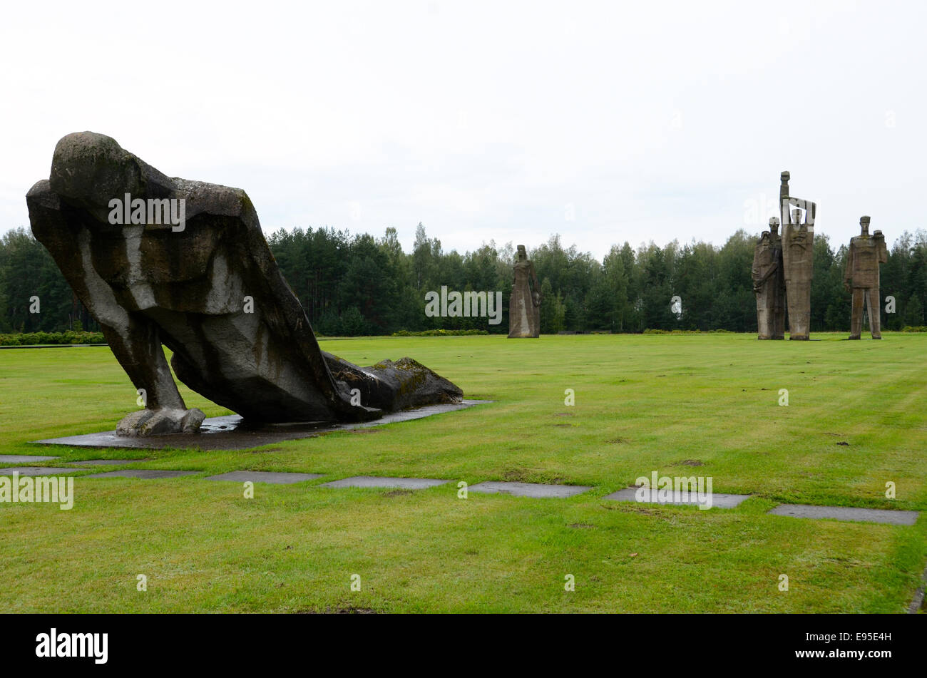 salaspils concentration camp memorial riga latvia Stock Photo - Alamy