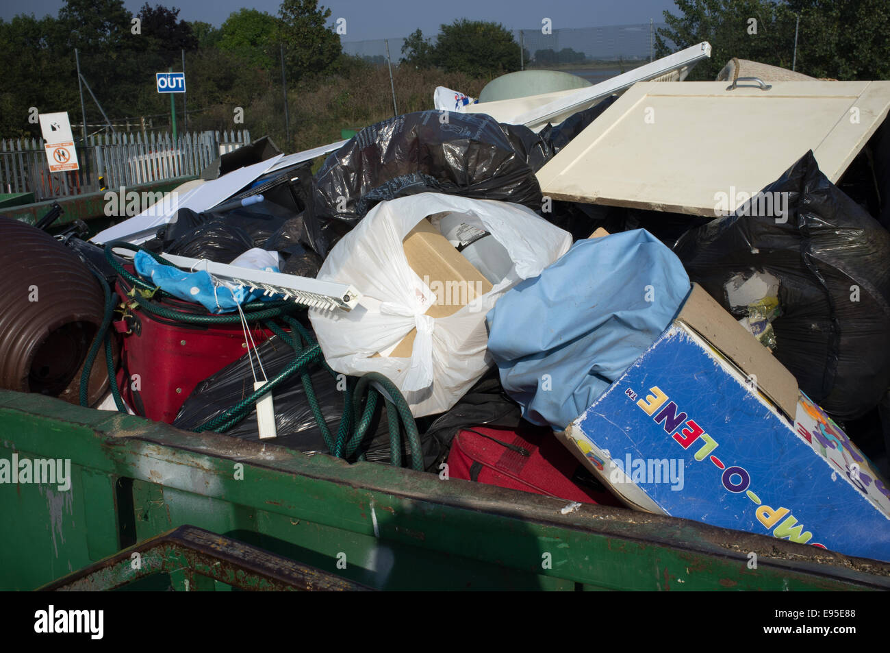 Recycling bin Stock Photo