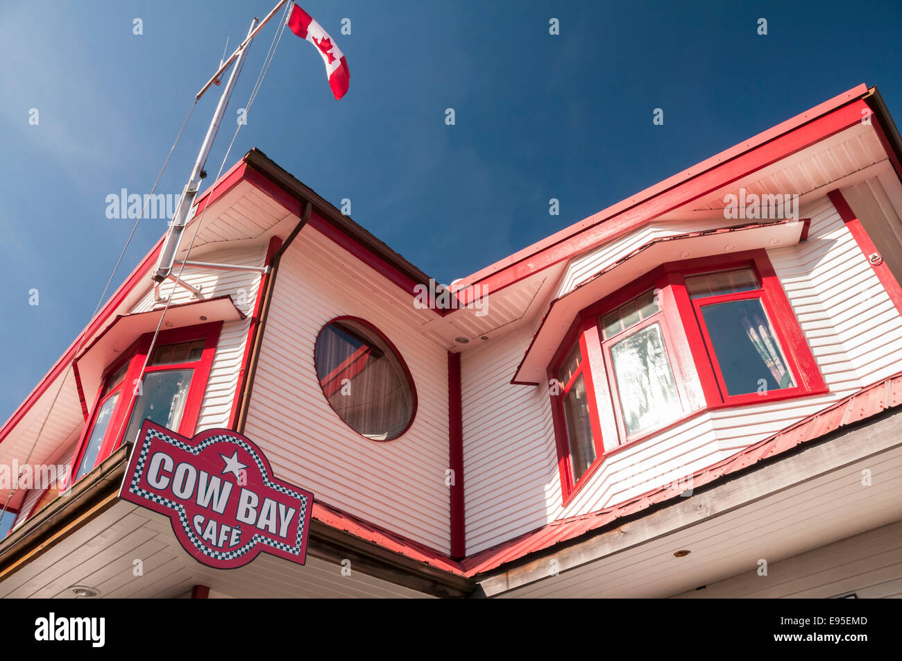 Cow Bay Cafe, Prince Rupert, British Columbia, Canada Stock Photo