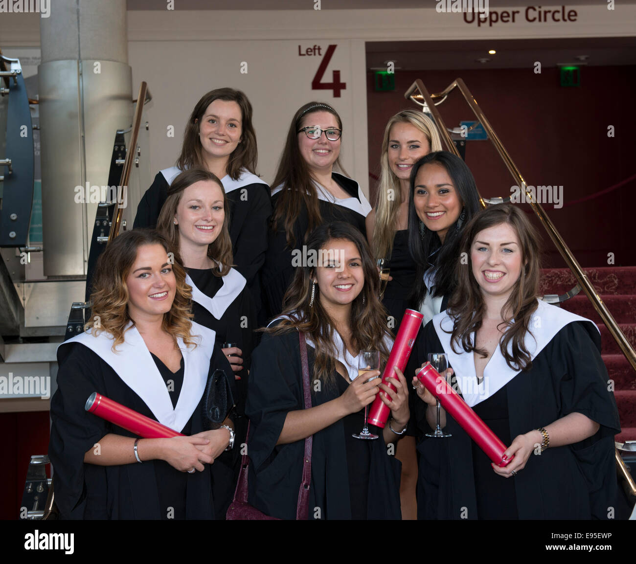 Honours Psychology graduates at University of Edinburgh. Stock Photo