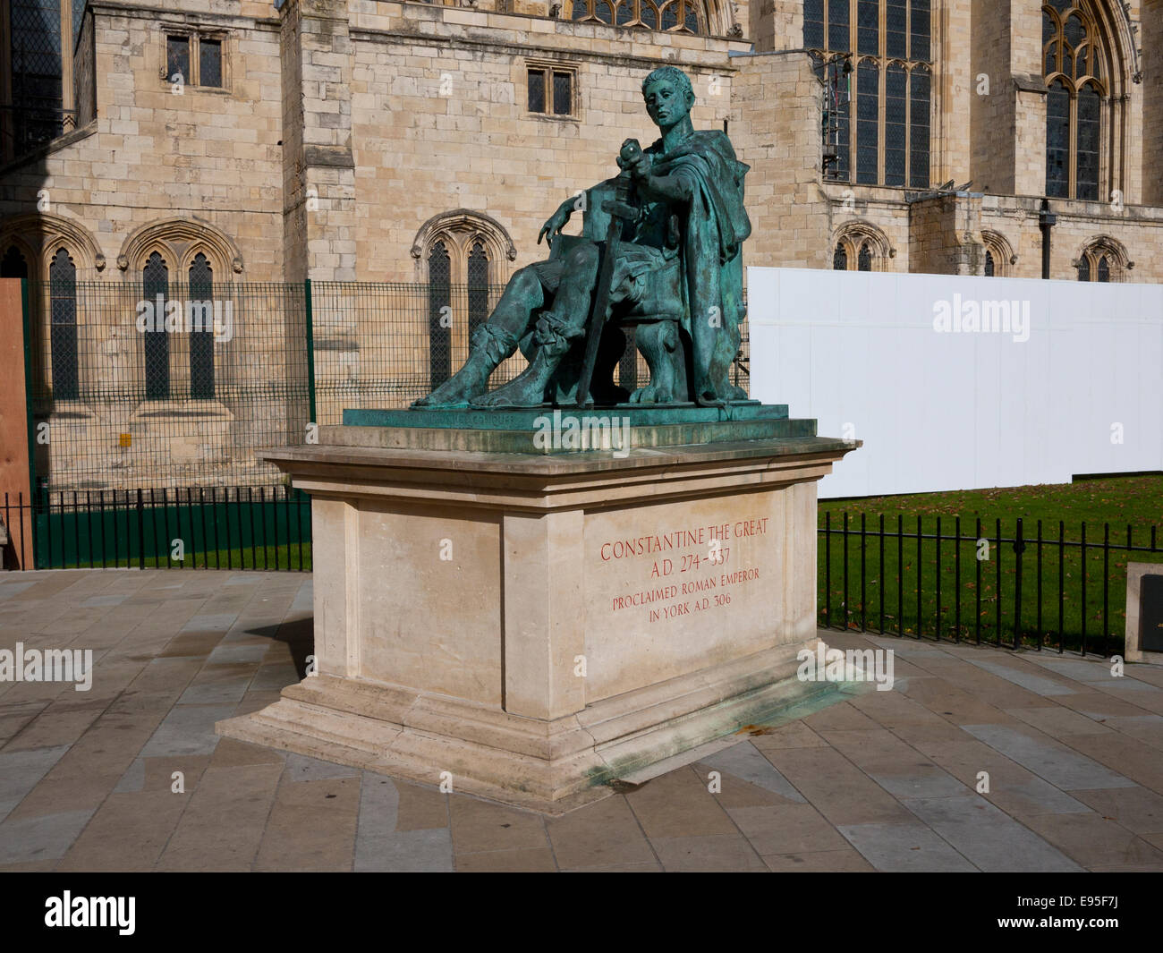Statue of Constantine the Great, proclaimed Roman Emperor in York AD
