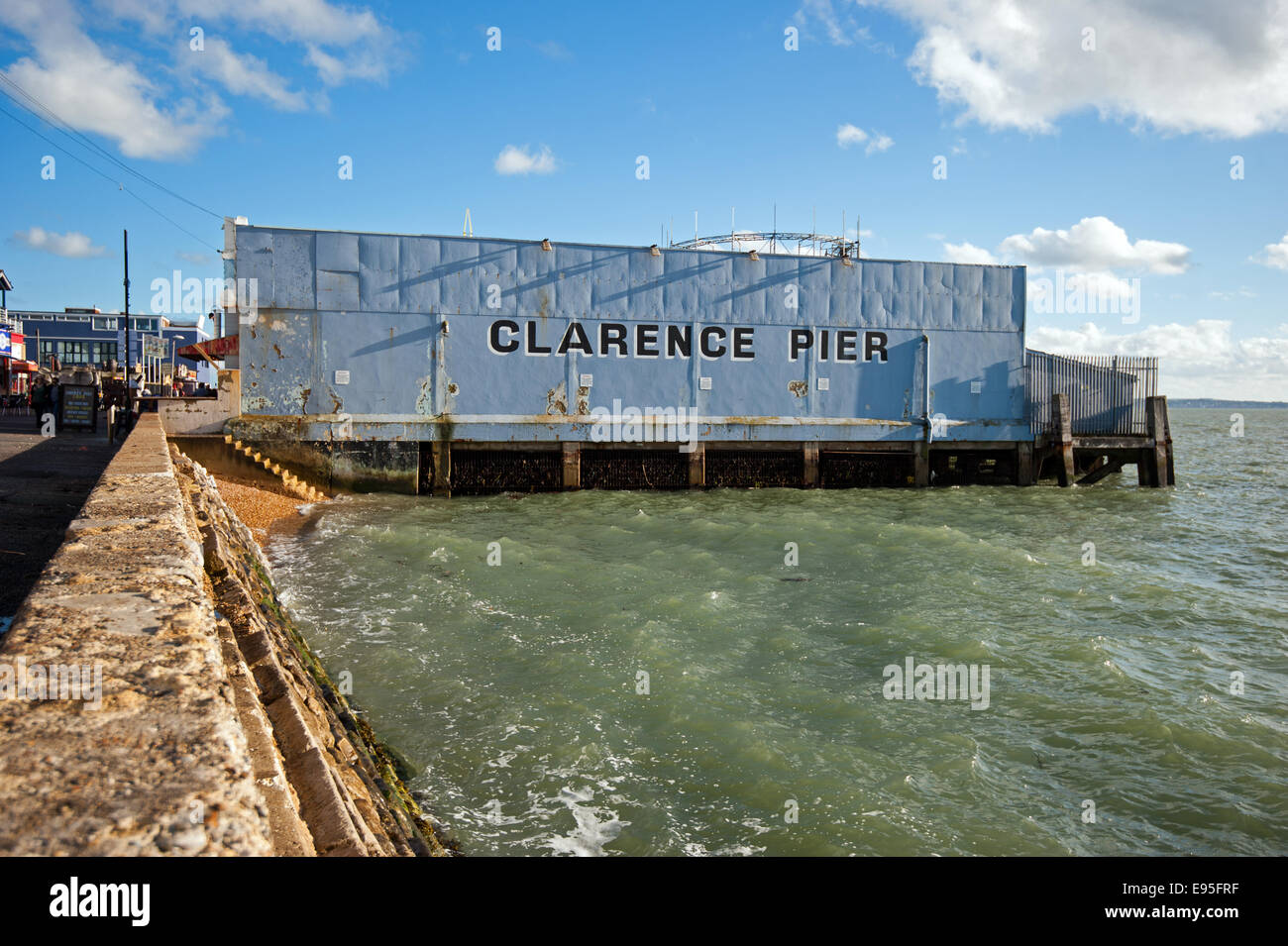 Clarence Pier on Southsea seafront, Portsmouth Stock Photo
