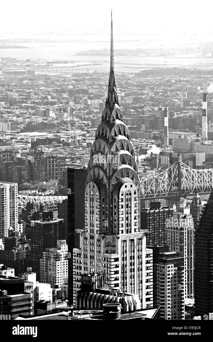 NEW YORK CITY - MARCH 24: The Chrysler building was the world's tallest building (319 m) before it was surpassed by the Empire S Stock Photo