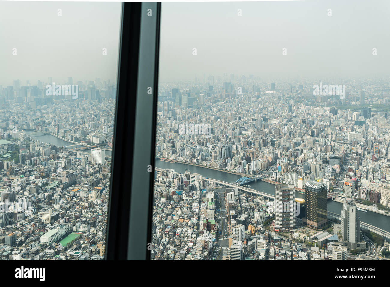 Panorama from Tokyo Sky Tree Stock Photo