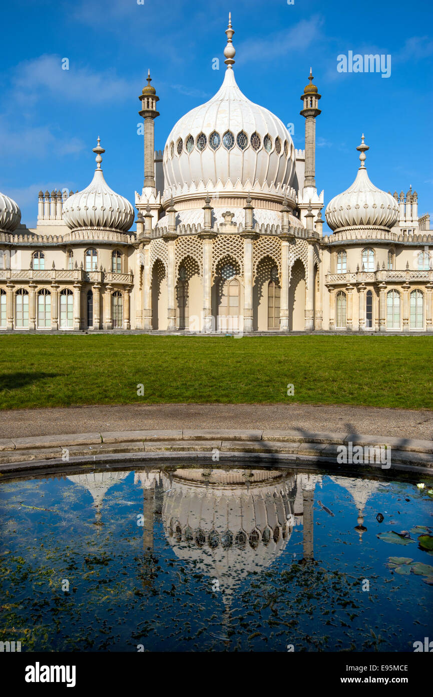 Brighton's Royal Pavilion the spectacular regency palace built for the Prince Regent George IV Stock Photo