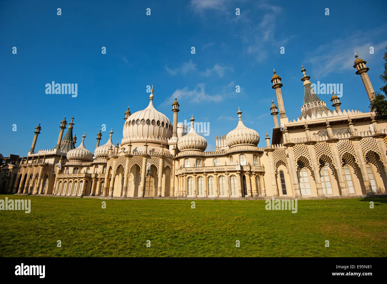 Brighton's Royal Pavilion the spectacular regency palace built for the Prince Regent George IV Stock Photo