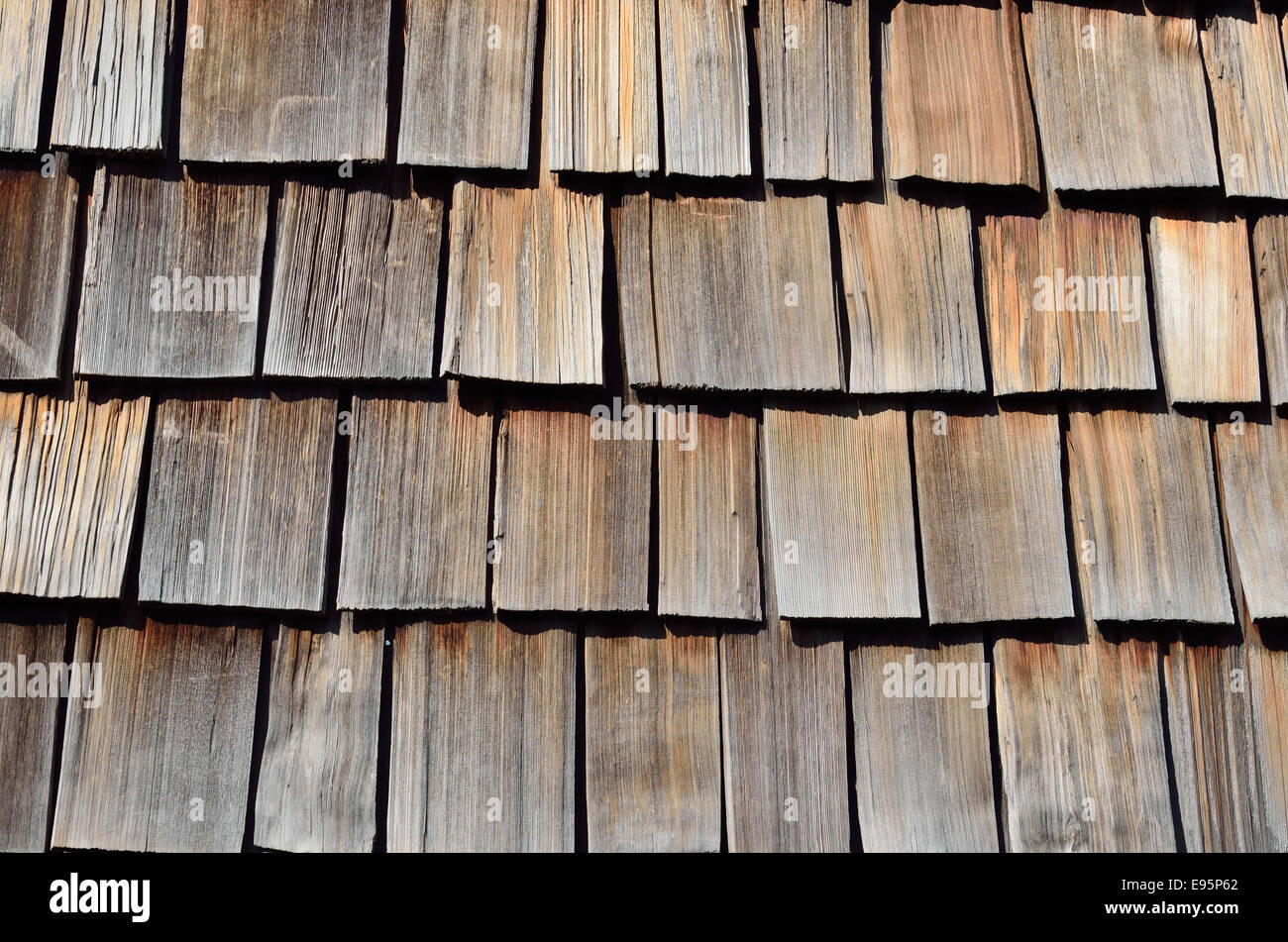 Closeup of the wood shingle roof Stock Photo Alamy