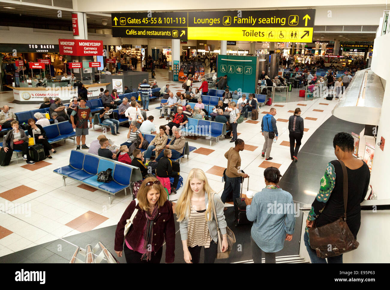 Gatwick Airport UK North terminal interior Stock Photo Alamy