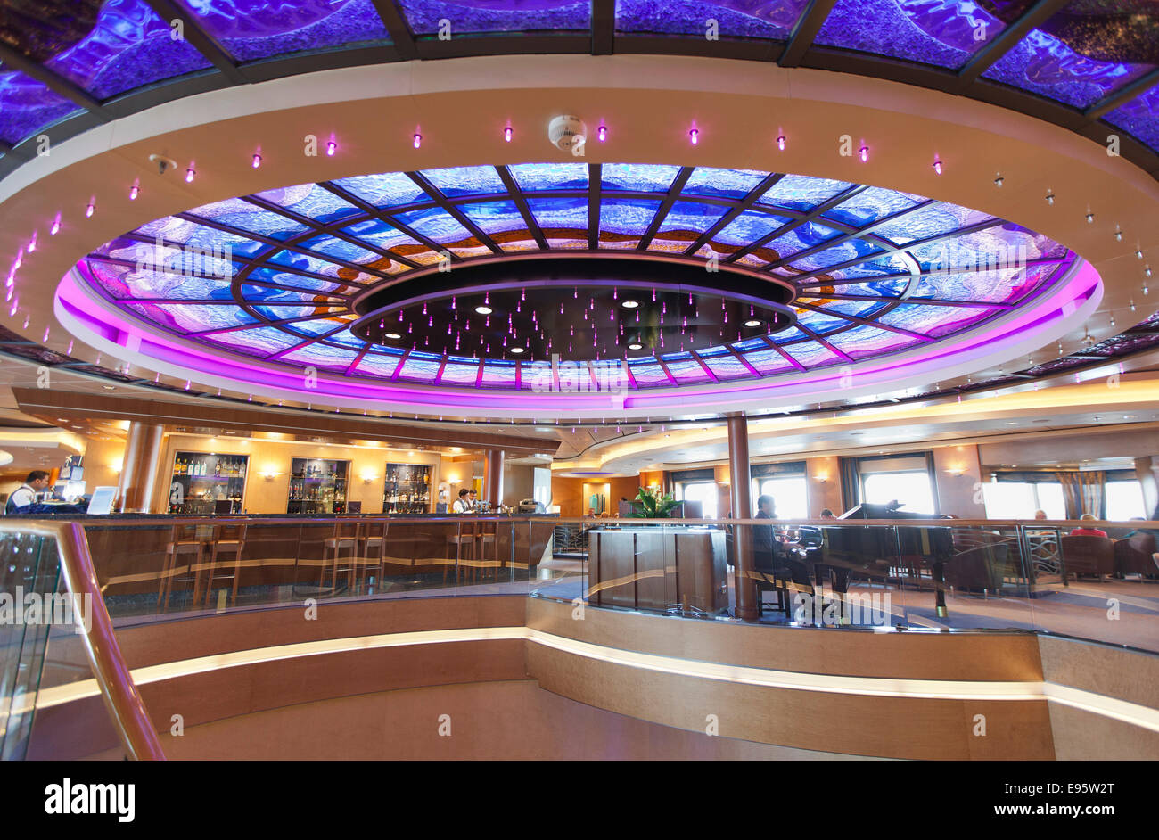 Interior of Arcadia, the P&O cruise ship Stock Photo Alamy