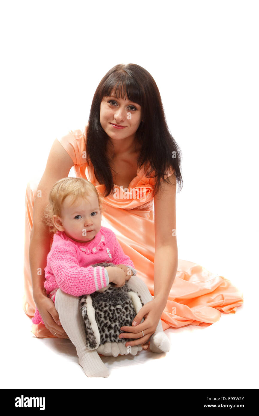 Daughter and her mom Stock Photo