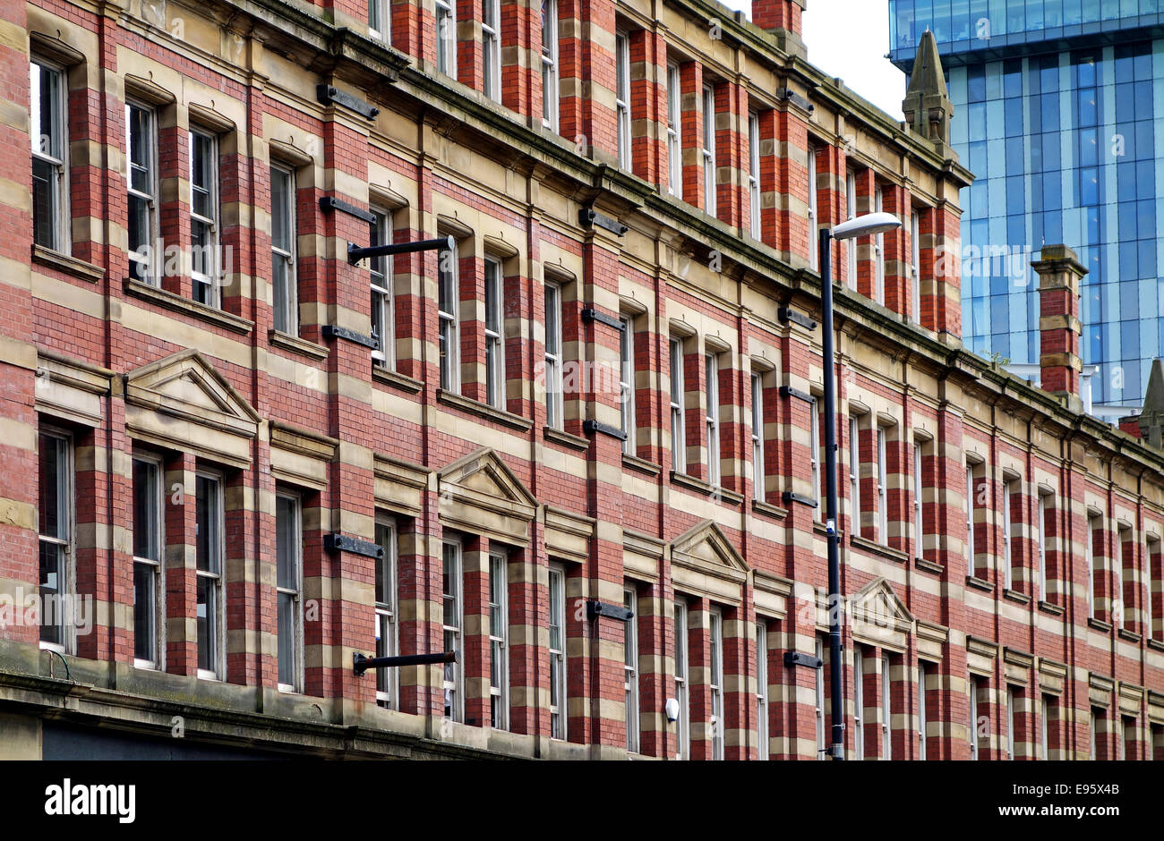 traditional office block building in manchester, england, uk Stock Photo