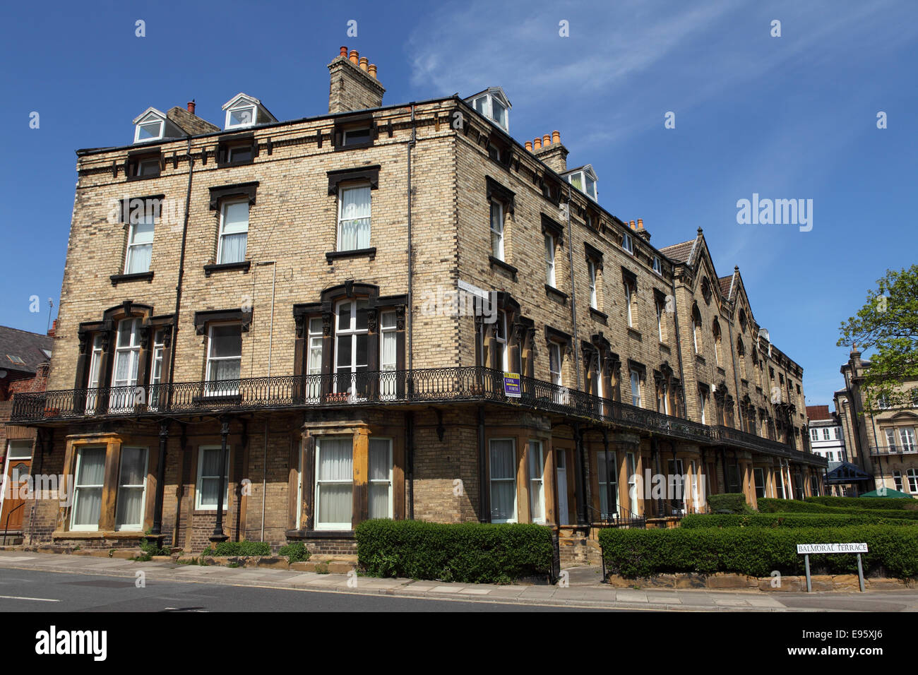 Victorian housing in SaltburnbytheSea, United Kingdom Stock Photo