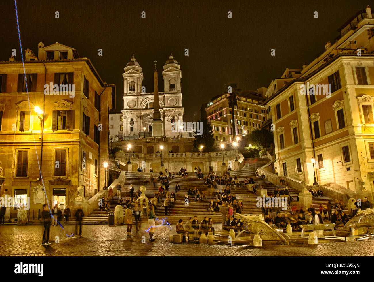 The Spanish Steps from Piazza di Spagna Stock Photo - Alamy