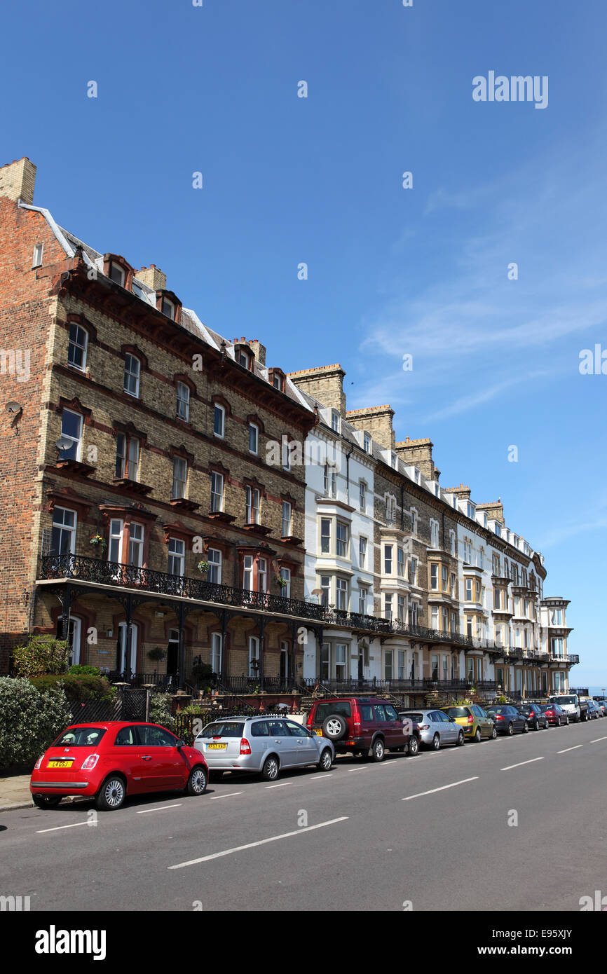 Victorian housing in Saltburn-by-the-Sea, United Kingdom. Stock Photo
