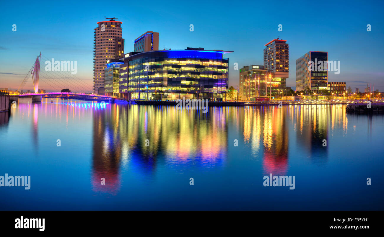 Salford Quays Media City Stock Photo