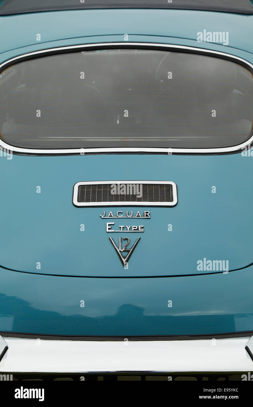 Classic Car Jaguar E-Type Stock Photo