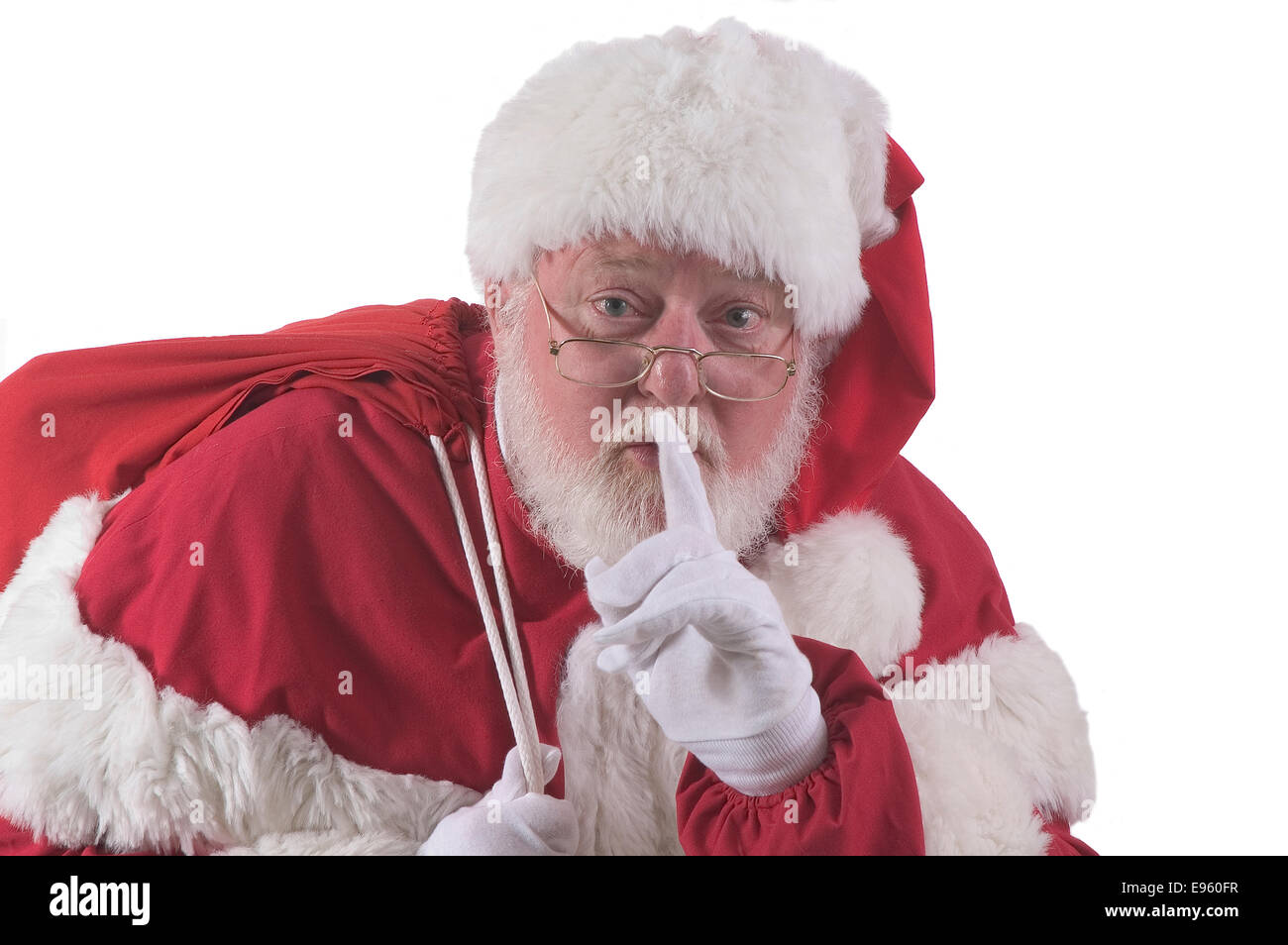 Shhh Santa Stock Photo - Alamy