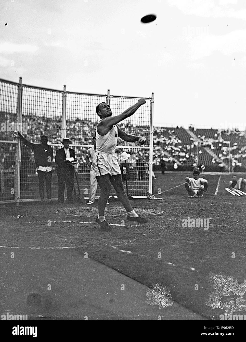 [Discus competition at the 1936 Randall's Island Olympic trials, New York, NY] Stock Photo