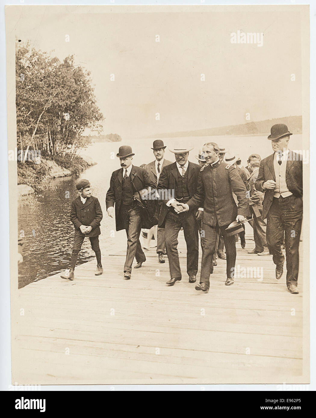 [President Theodore Roosevelt During His Tour of New England] Stock Photo