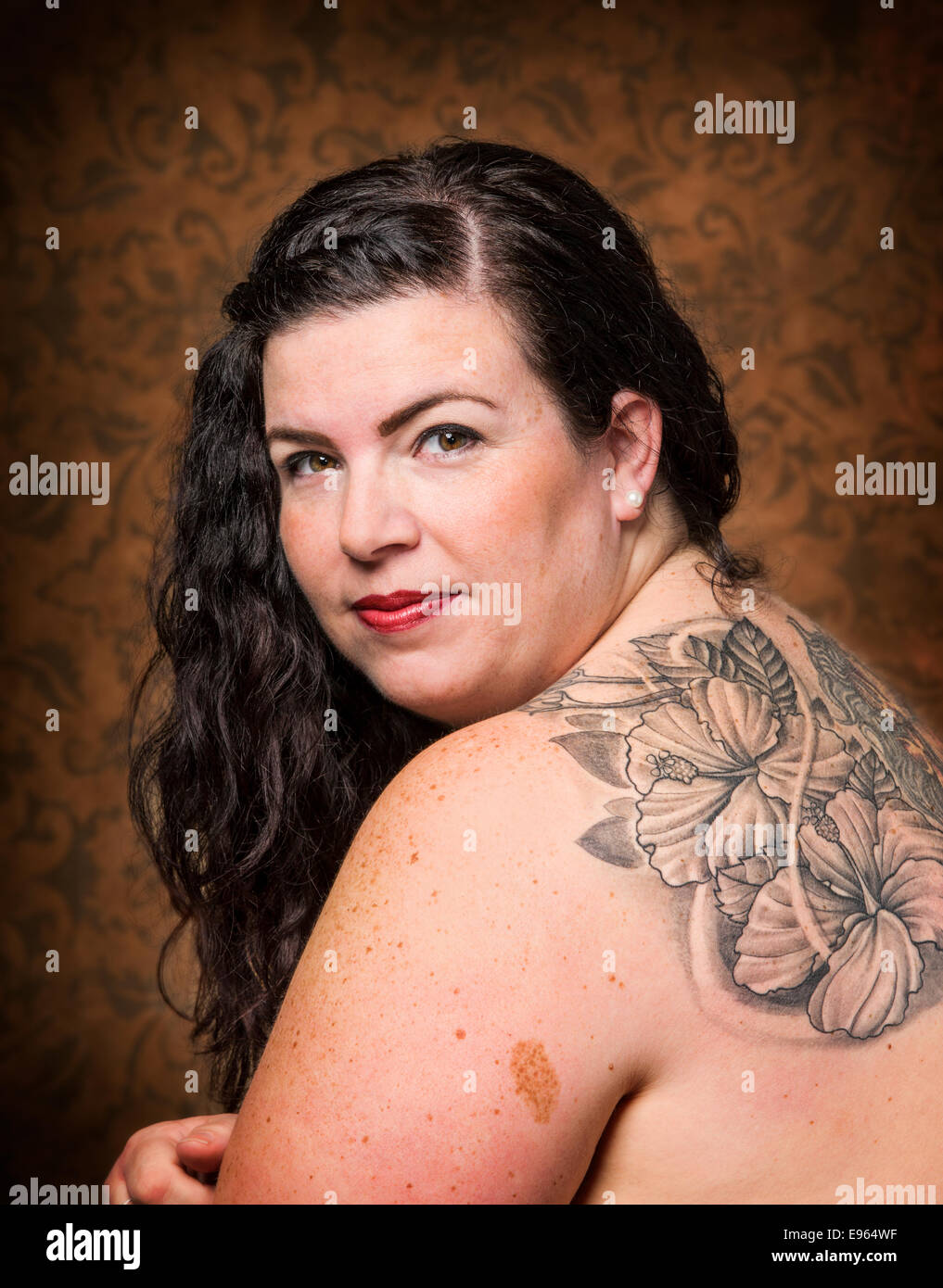 Fat nude girl portrait photo 972