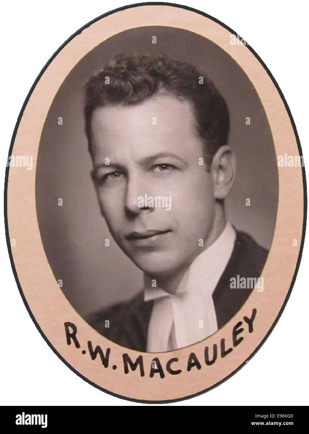 Photograph of Robert William Macaulay (1921-2010) 79073973 o Stock