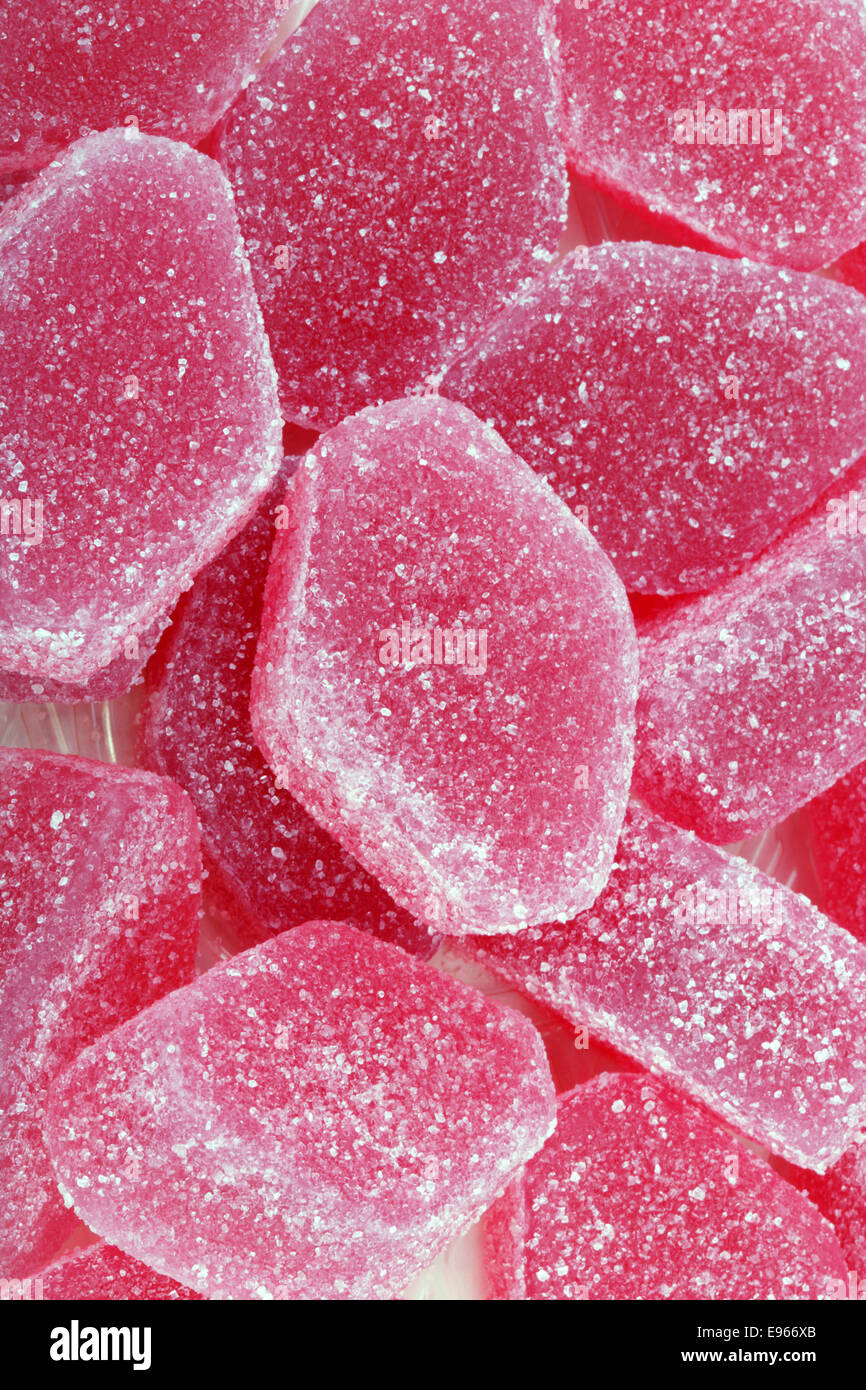 Pink Fruit Jelly Stock Photo Alamy