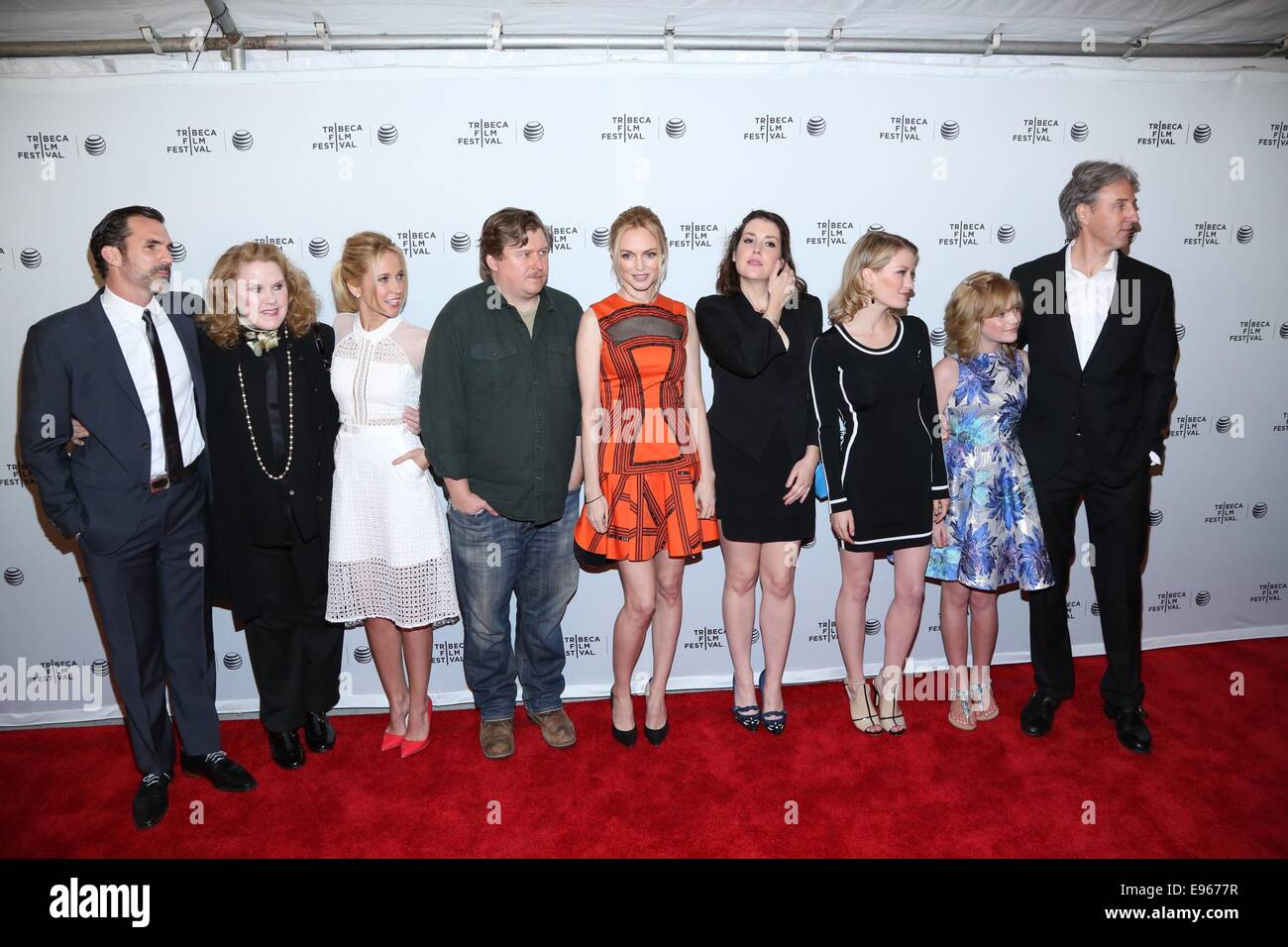 the 'Goodbye To All That' Premiere during the 2014 Tribeca Film Festival at the SVA Theater on April 17, 2014 in New York City.  Featuring: Paul Schneider,Celia Weston,Anna Camp,Michael Chernus,Heather Graham,Melanie Lynskey,Ashley Hinshaw,Audrey Scott,and Angus MacLachlan Where: New York, New York, United States When: 18 Apr 2014 Stock Photo