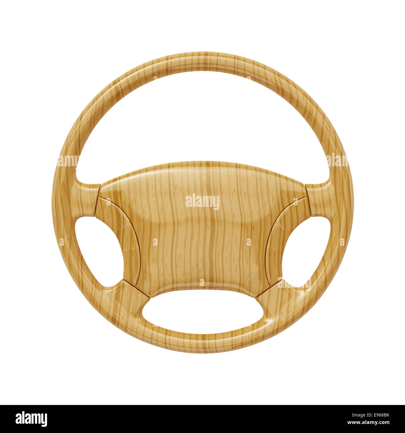 3d render of wooden wheel isolated on white background Stock Photo - Alamy