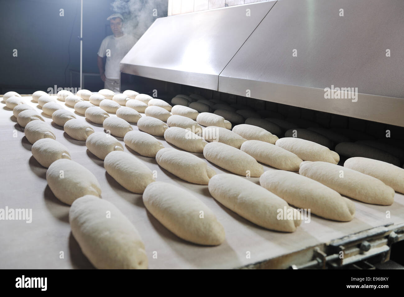 bread factory production Stock Photo - Alamy