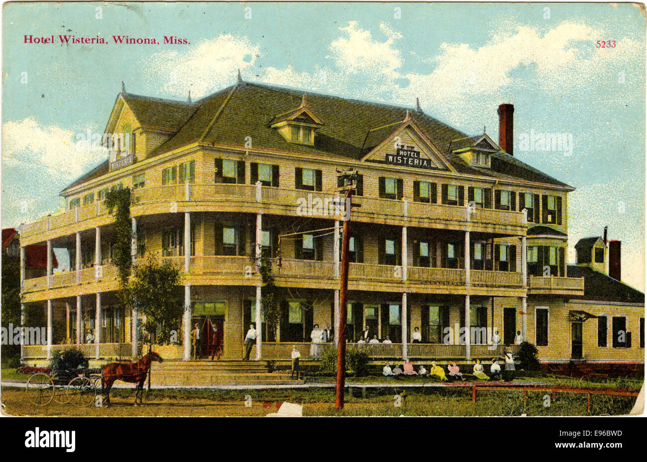 Hotel Wisteria, Winona, Miss 15001896129 o Stock Photo Alamy