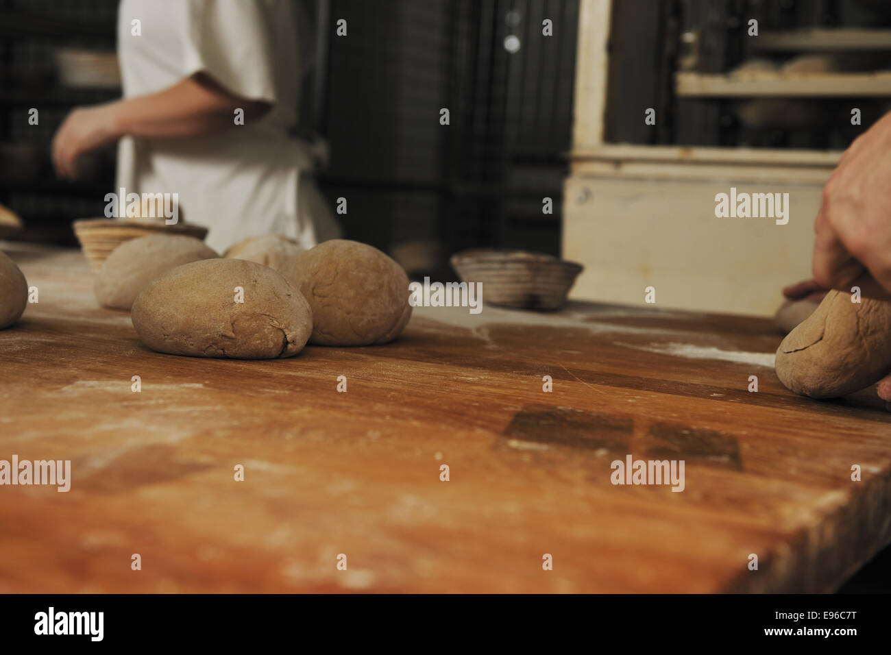 bread factory production Stock Photo Alamy