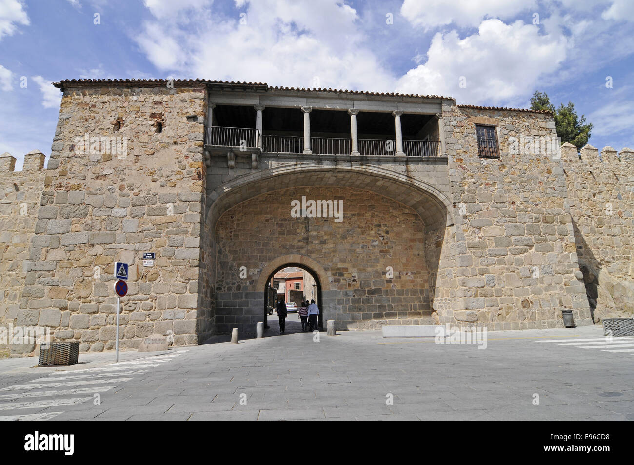 city walls, Avila, Castile-Leon, Spain Stock Photo