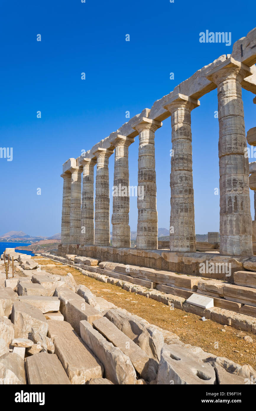 Poseidon Temple at Cape Sounion near Athens, Greece Stock Photo - Alamy