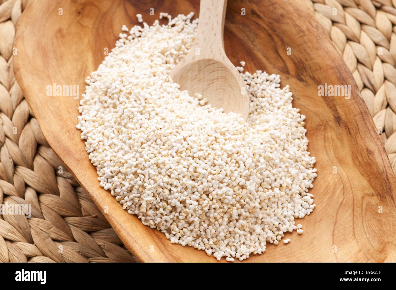 Amaranth popping, glutenfree, high protein grain cereal Stock Photo