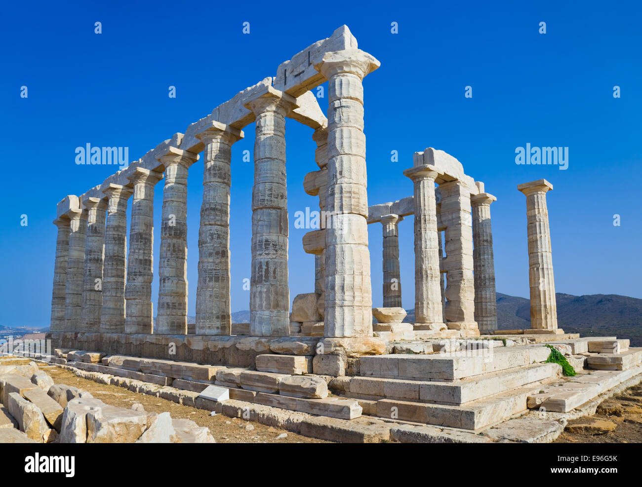 Poseidon Temple at Cape Sounion near Athens, Greece Stock Photo - Alamy