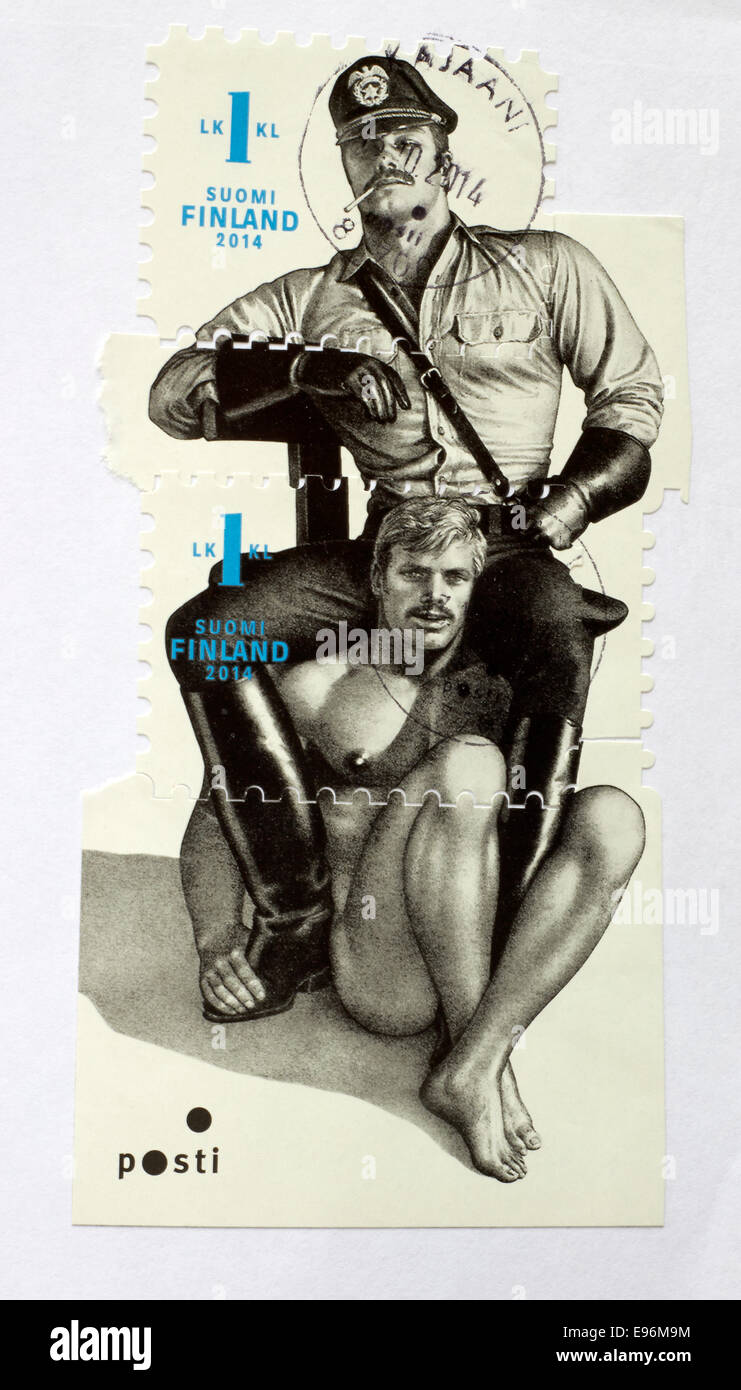 Finnish postage stamps Stock Photo