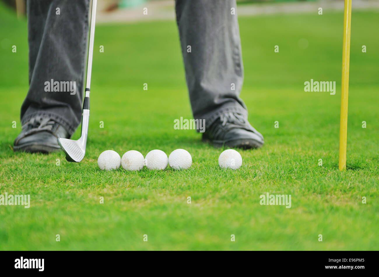 golf ball game Stock Photo Alamy