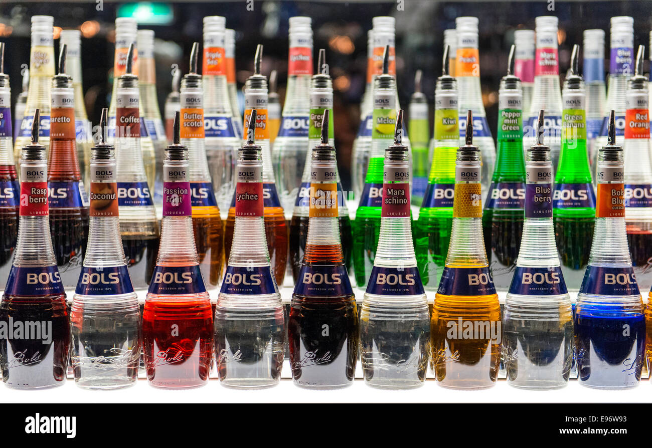 The House of Bols, Cocktail & Genever Experience on the Museumplein square  in Amsterdam Holland Netherlands Europe Stock Photo - Alamy