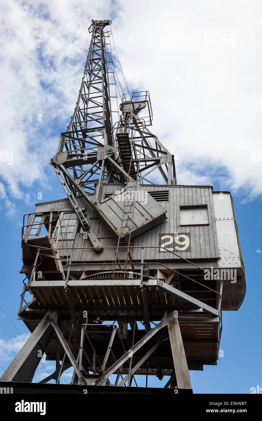 Built by Stothert & Pitt in Bath, this is one of the remaining four cranes  that are the last survivors of over 40 Stock Photo - Alamy