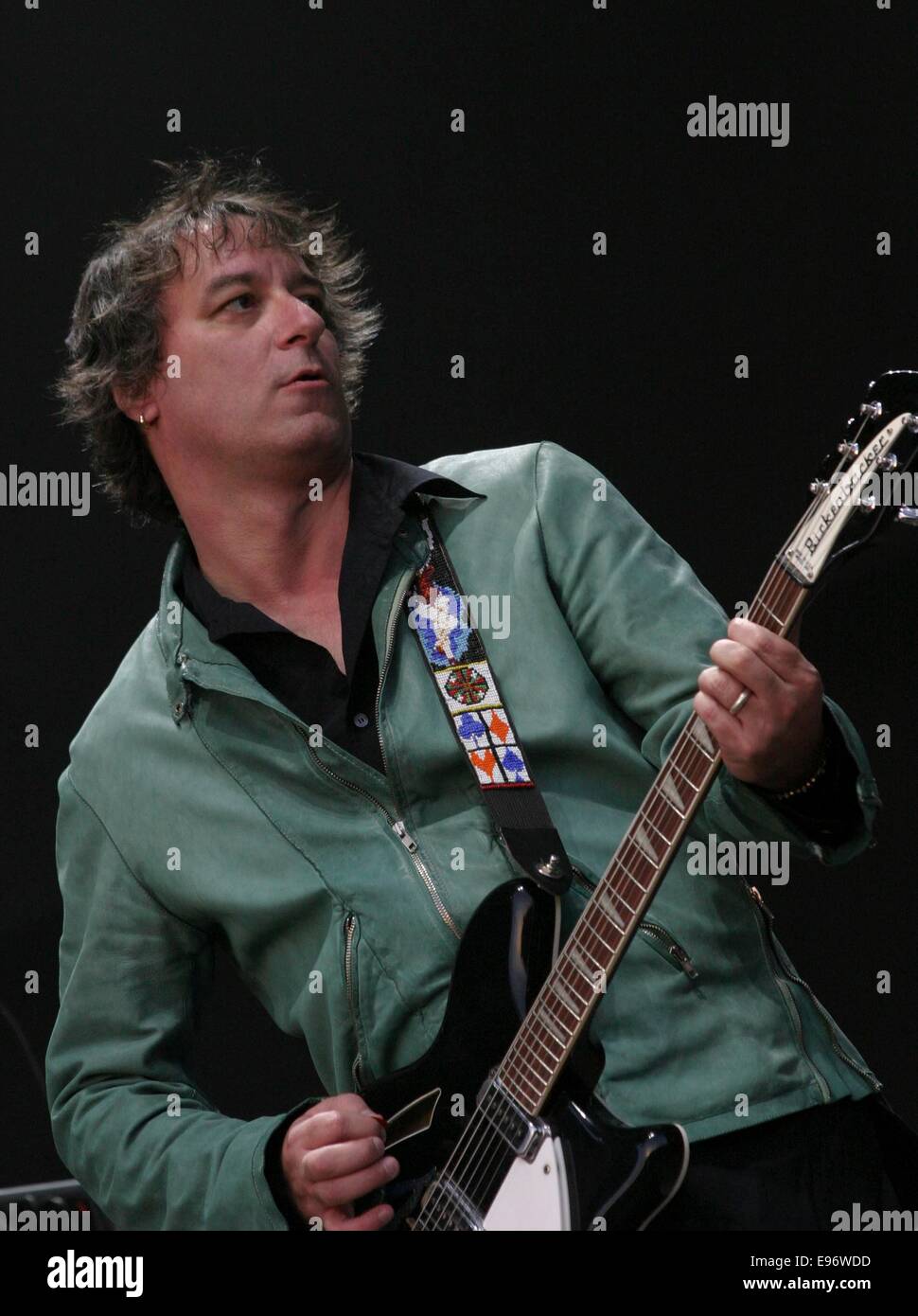 Peter Buck of 'REM', T In The Park music festival, Balado, Scotland
