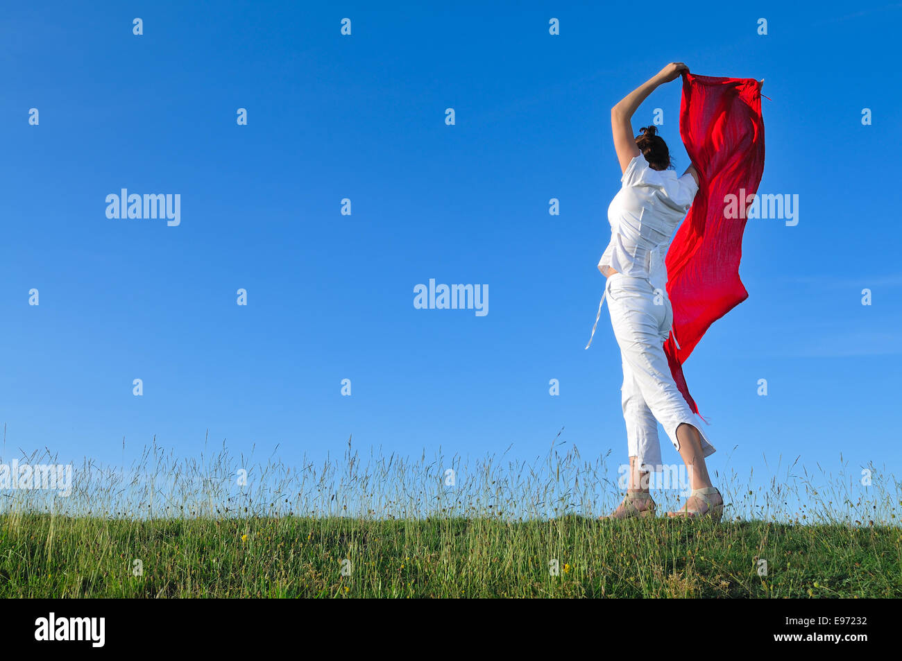 LARGE SQUARE SCARF BY THE MEADOW