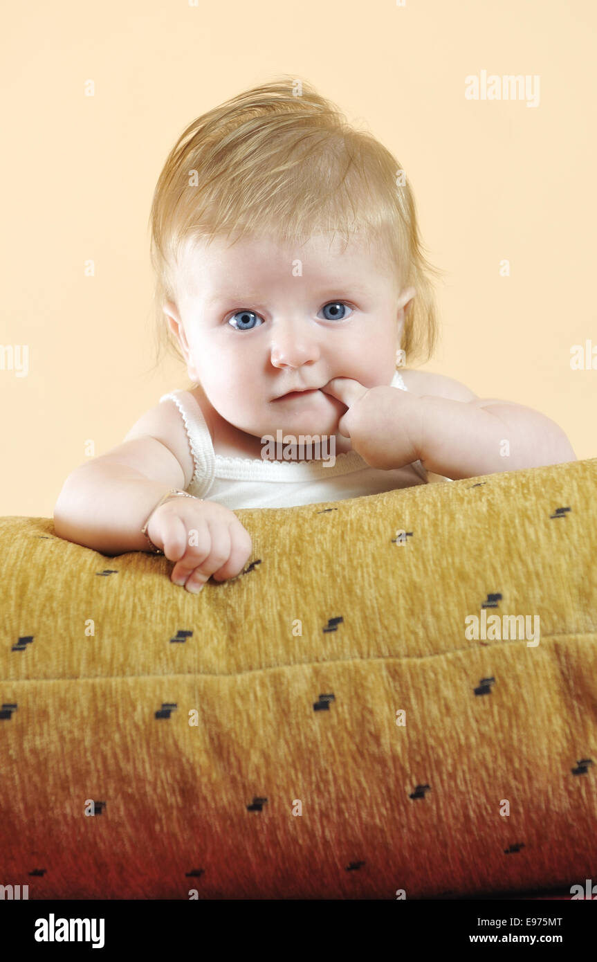 cute little baby closeup portrait Stock Photo - Alamy