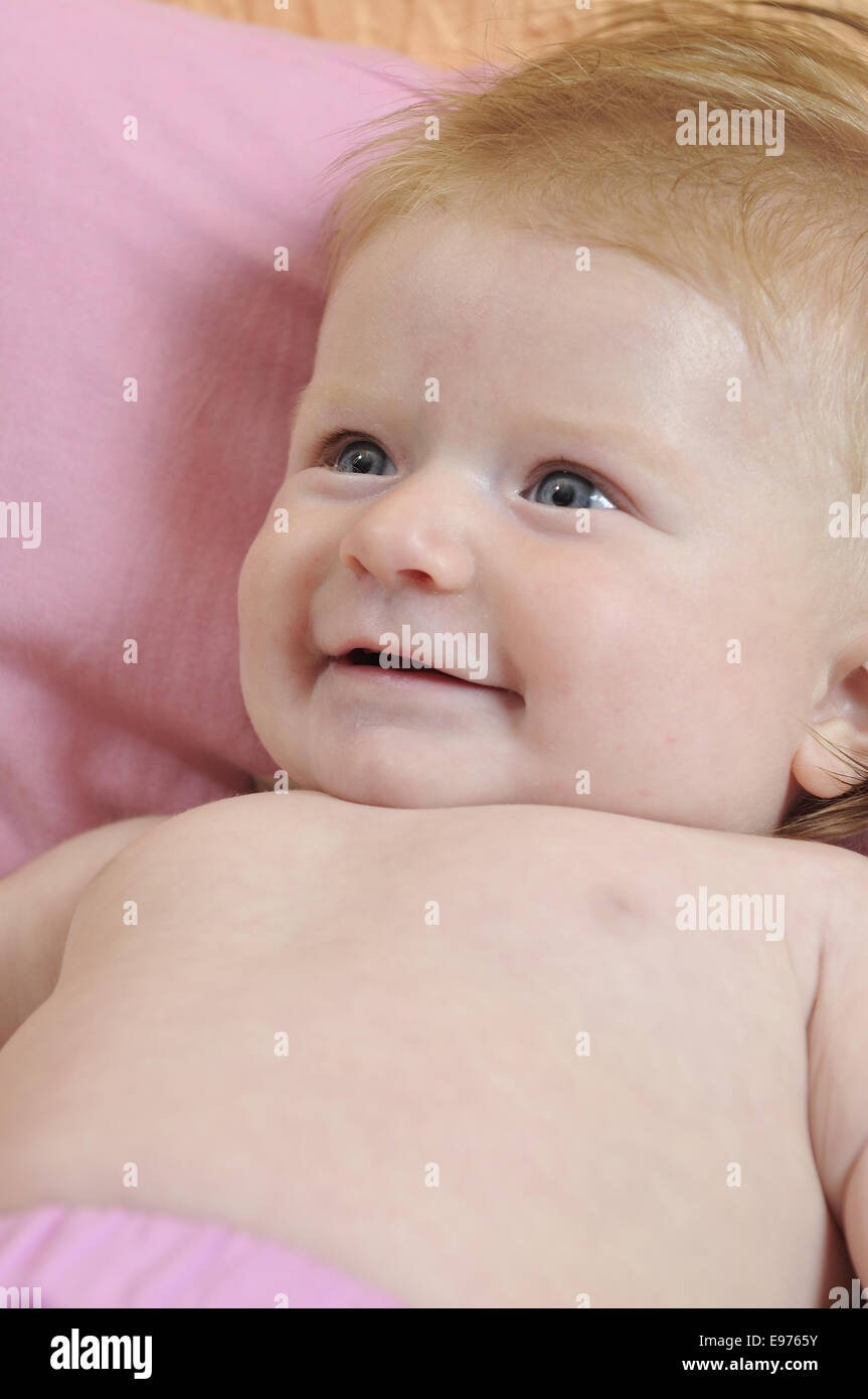 cute little baby indoor closeup portrait Stock Photo - Alamy