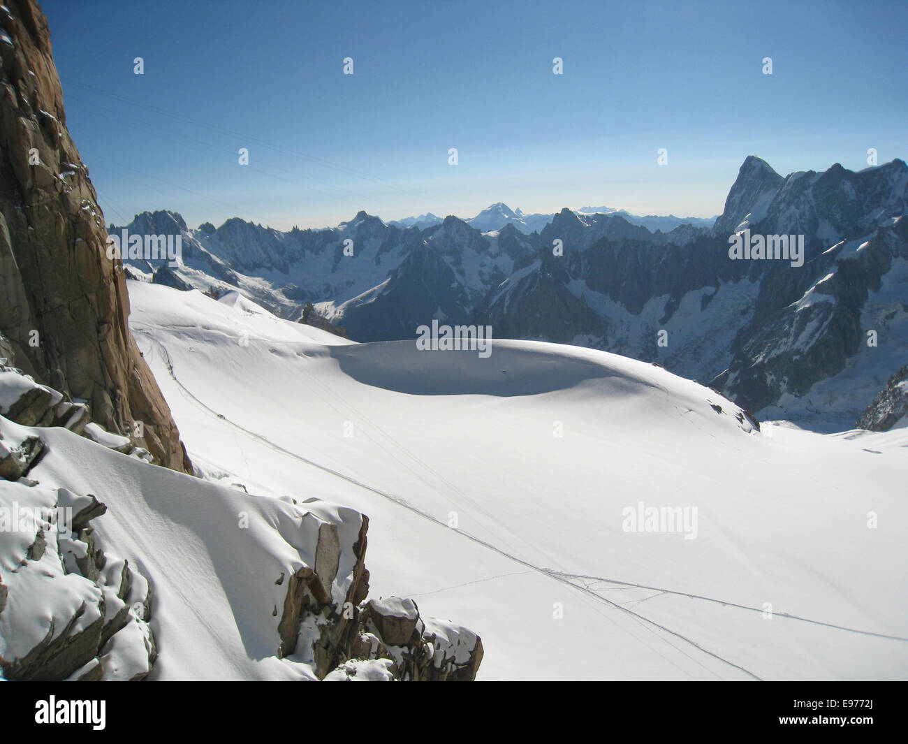Alps from the aiguille du midi hi-res stock photography and images - Alamy