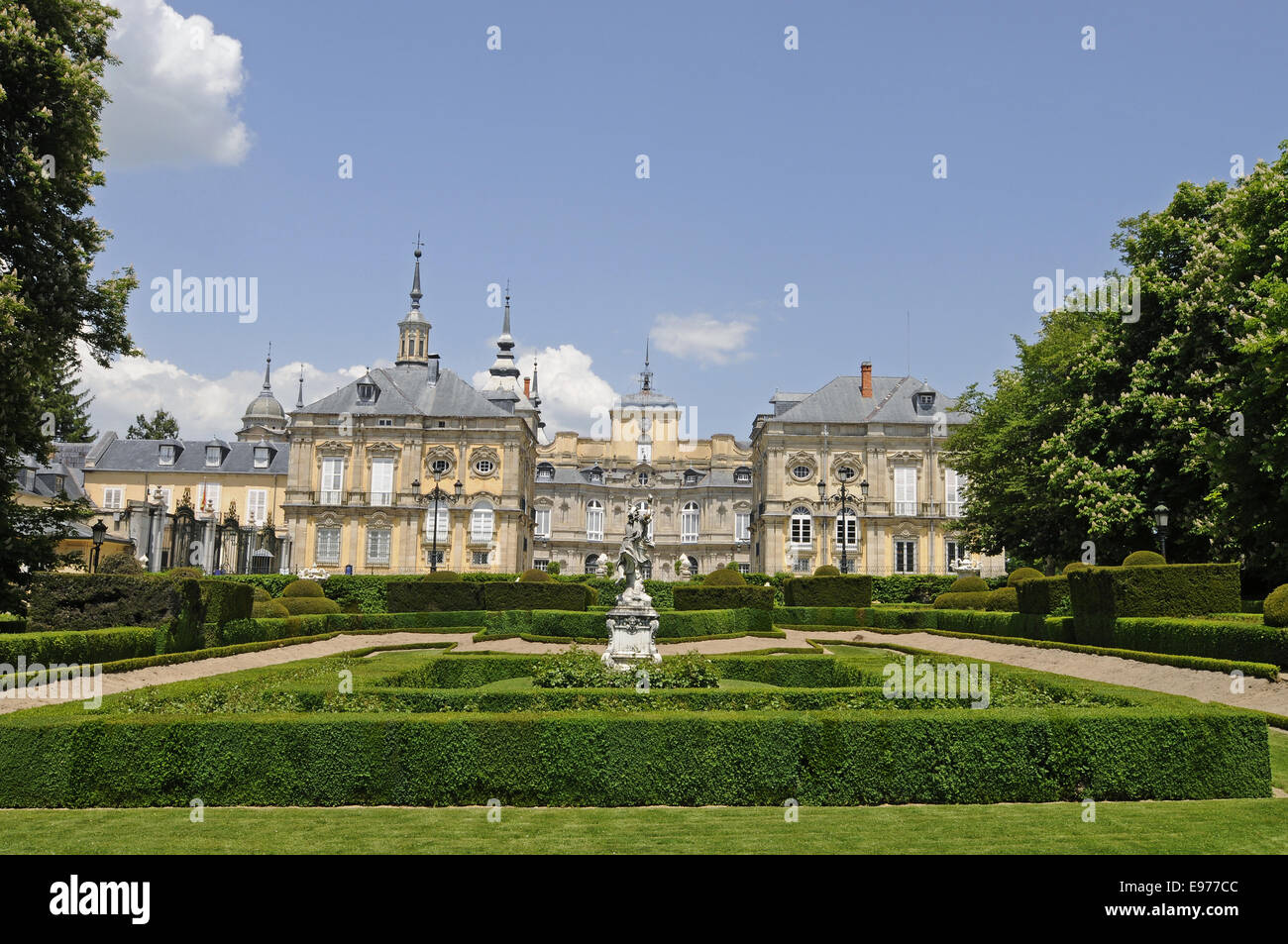 garden, palace, San Ildefonso, Spain Stock Photo