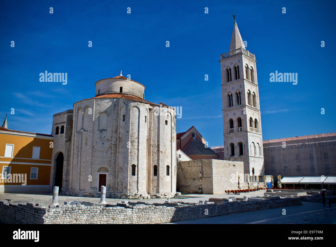 Old church in Town of Zadar Stock Photo