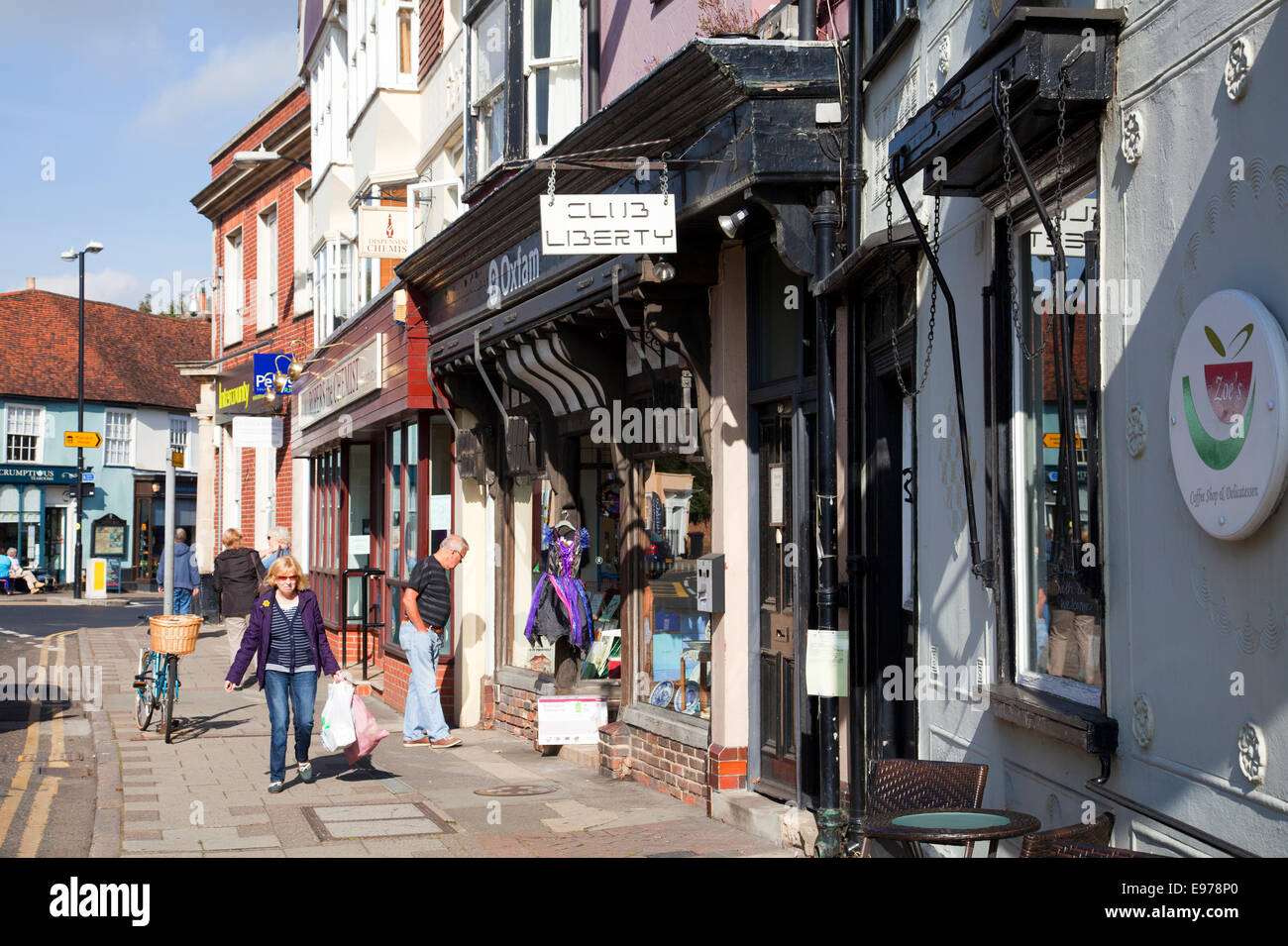 Great Dunmow High Street in Essex UK Stock Photo Alamy