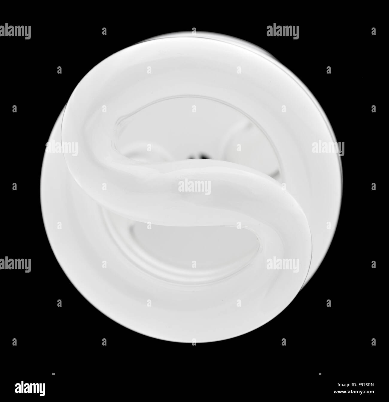 Fluorescent light bulb lit from above Stock Photo Alamy